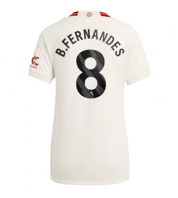 Manchester United Bruno Fernandes #8 Tredje trøje Dame 2023-24 Kort ærmer